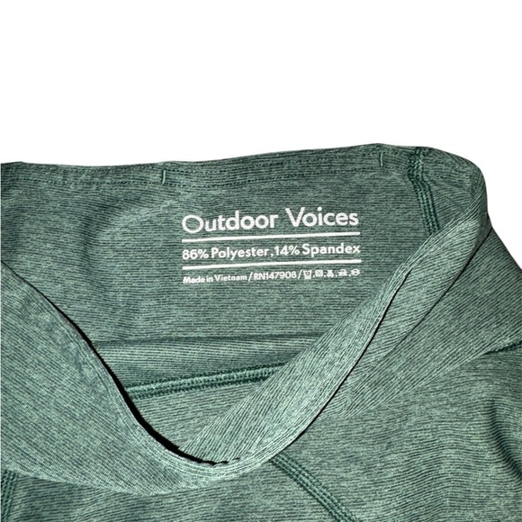 Outdoor Voices Warmup Compression Leggings 7/8 | Green | Size Medium | High Rise - Picture 6 of 7